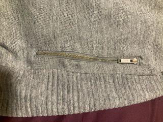 Sudadera Zara Gris Cremallera