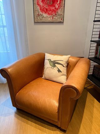 Sofá de piel 3 plazas + 1 butaca