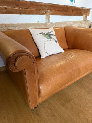 Sofá de piel 3 plazas + 1 butaca