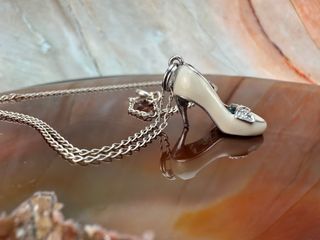 Colgante Plata Zapato Tacón