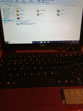 Portátil Acer Aspire One ZA3 Rojo