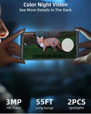 Cámara de vigilancia solar WiFi para exteriores MU