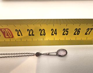 Colgante Plata con Piedra Morada