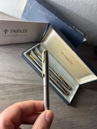 Penna a sfera Parker Sonnet Acciaio Inox Oro