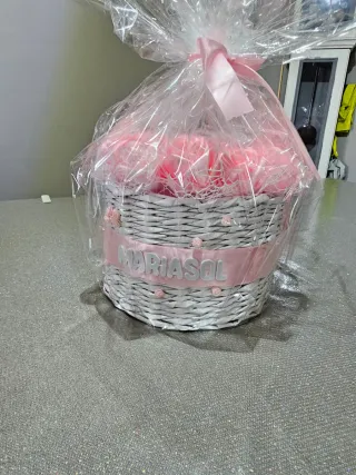 Rose in raso fatte a mano