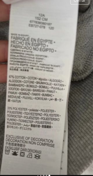 Sudadera Levis gris niño