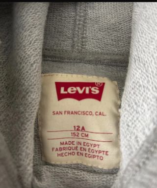 Sudadera Levis gris niño
