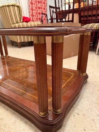 Mesa de centro madera y cristal