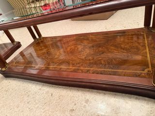 Mesa de centro madera y cristal