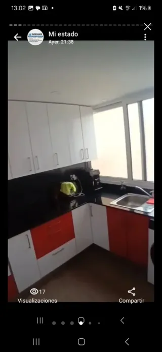 Cocina modular blanca