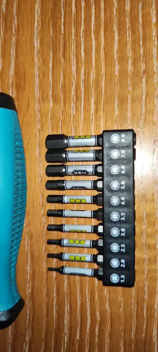 Destornillador con puntas Chrome Vanadium