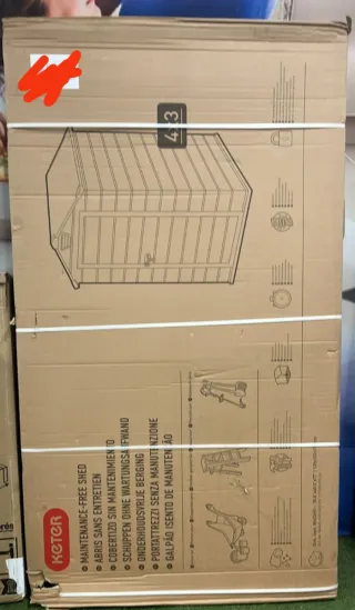 Caseta de jardín Keter Manor 4x3 Gris