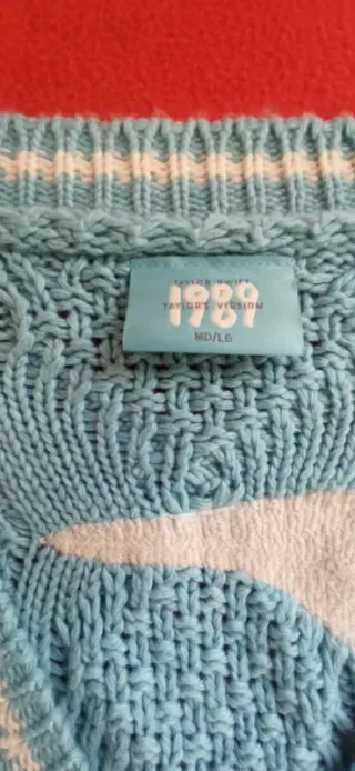Cárdigan Taylor Swift 1989 Azul