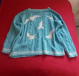 Cárdigan Taylor Swift 1989 Azul