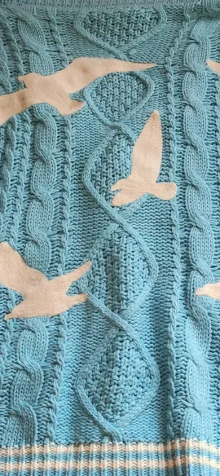 Cárdigan Taylor Swift 1989 Azul