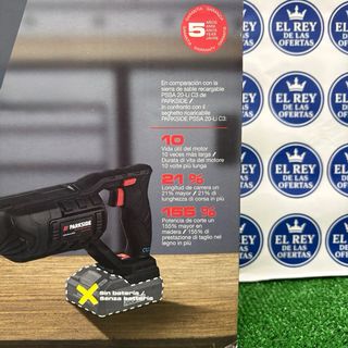 Sierra de sable Parkside 20V (sin batería)