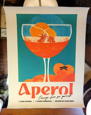 Retrò Aperol Canvas Club Bar arredamento