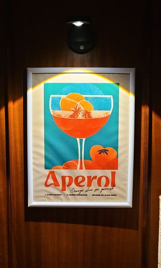 Retrò Aperol Canvas Club Bar arredamento