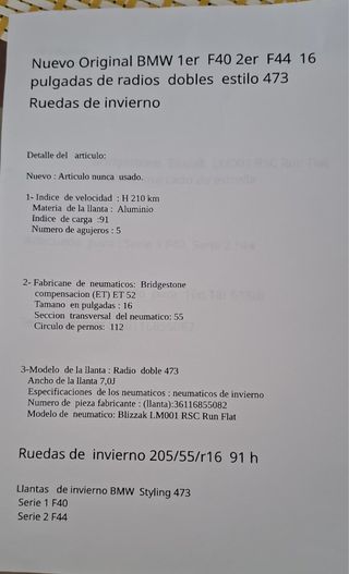 Llantas BMW con Neumáticos Goodyear