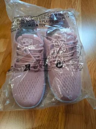 Zapatillas flexibles rosa mujer