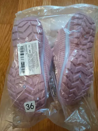 Zapatillas flexibles rosa mujer