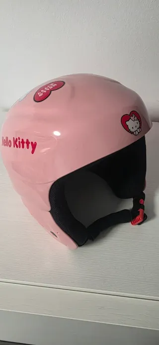 Casco de esquí Hello Kitty rosa