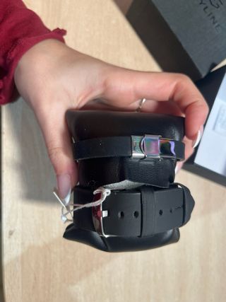 Reloj SKYLINE Hombre Negro y Plateado