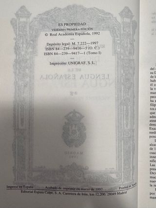 Diccionario de la lengua española.