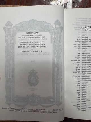 Diccionario de la lengua española.