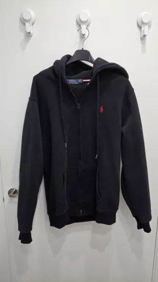 Sudadera Polo Ralph Lauren Negra Cremallera