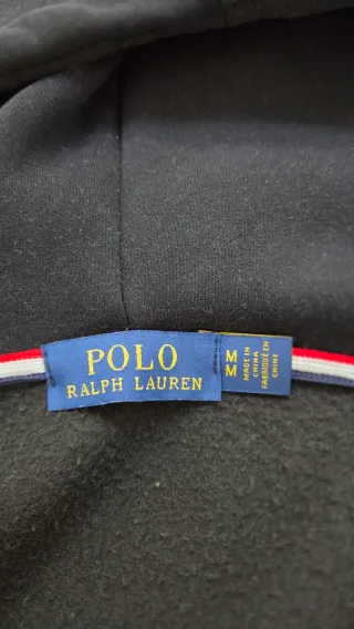 Sudadera Polo Ralph Lauren Negra Cremallera