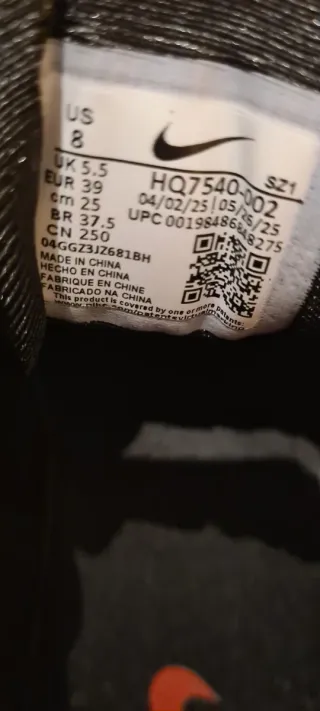 Zapatillas Nike Shox Mujer T39 Negra/Roja