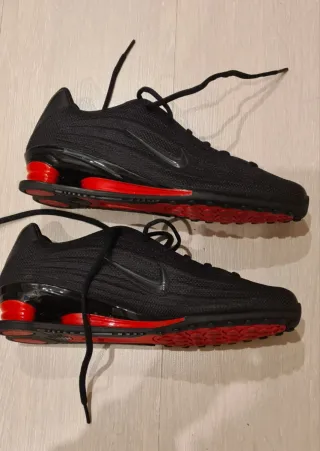 Zapatillas Nike Shox Mujer T39 Negra/Roja