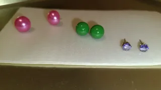 Lote de bisutería: pendientes