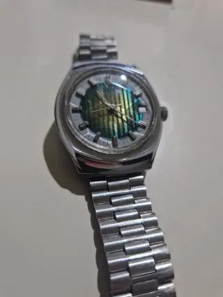 Seiko vintage automático – esfera verde rayos