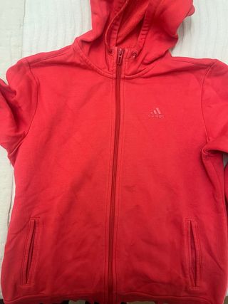 Sudadera Adidas Roja con Cremallera