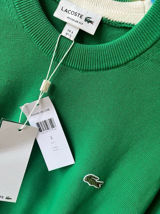 Jersey Lacoste verde talla S - nuevo con etiqueta