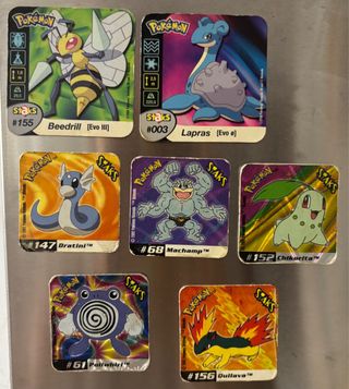 Lote de 7 Staks Pokémon