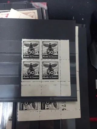 Sellos españa Auxilio de Invierno Bloque 4