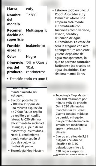 GRAN OPORTUNIDAD!!  Robot Aspirador Eufy Omni C20.