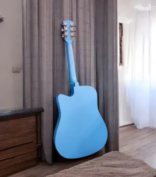 Guitarra Acústica Azul 38 + Accesorios