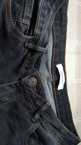 Pantalón pitillo negro Promod