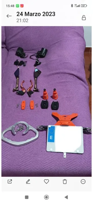 Kawasaki Z750 Naranja 96855 kms. Siempre en Garaje