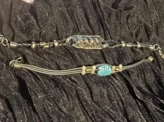 2 Pulseras vintage estilo egipcio