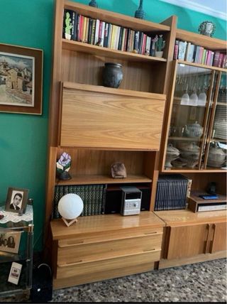 Mueble Comedor Madera y Cristal