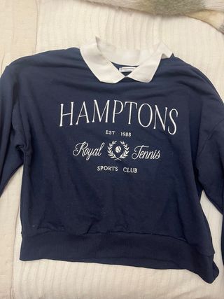 Sudadera Stradivarius Hamptons Royal Tennis S