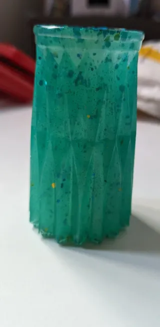 Jarrón decorativo verde