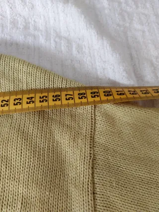 Maglione donna cotone giallo senape XL