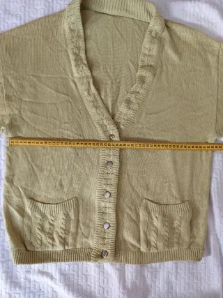 Maglione donna cotone giallo senape XL