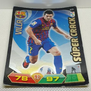 ⚽️ CROMO DE FUTBOL VILLA SUPERCRACK ADRENALYN 2011